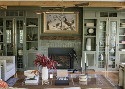 Custom Built-in Cabinets in Living Room - Bedford NY