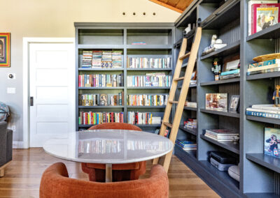 Custom bookshelf built in by Premier Built Ins - Wilton CT